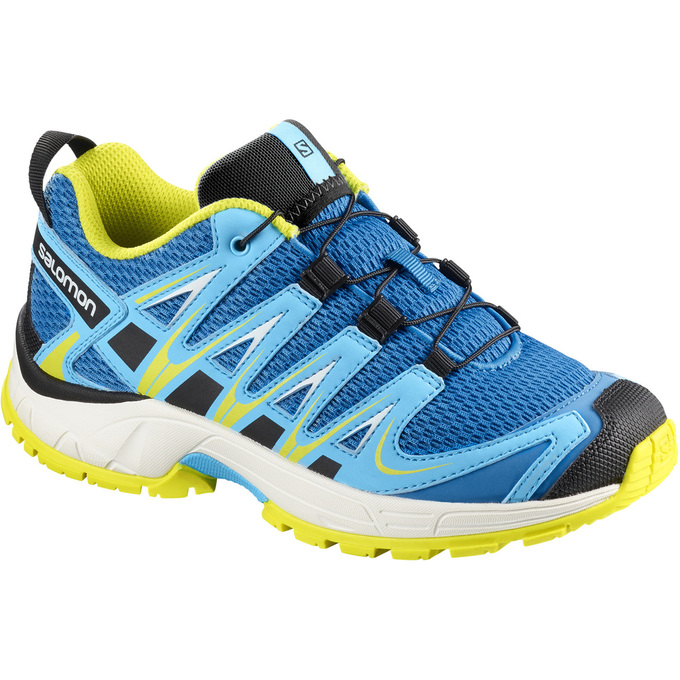 Salomon Israel XA PRO 3D J - Kids Trail Running Shoes - Blue (QZCA-29401)